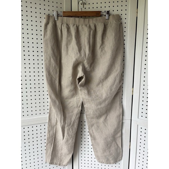J.jill Linen Tan Women's Pants - Picture 4 of 7